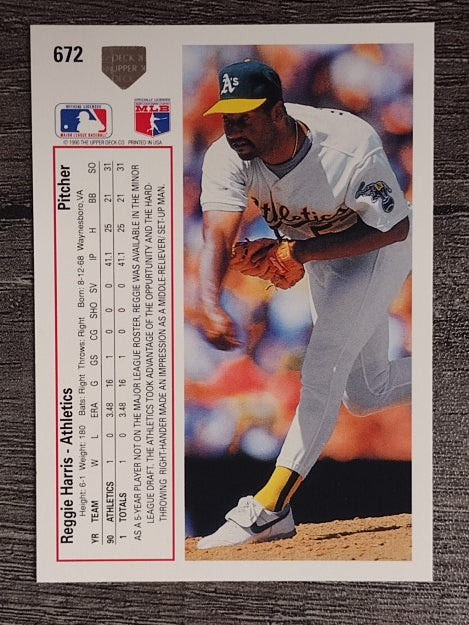 1991 Upper Deck #672 Reggie Harris