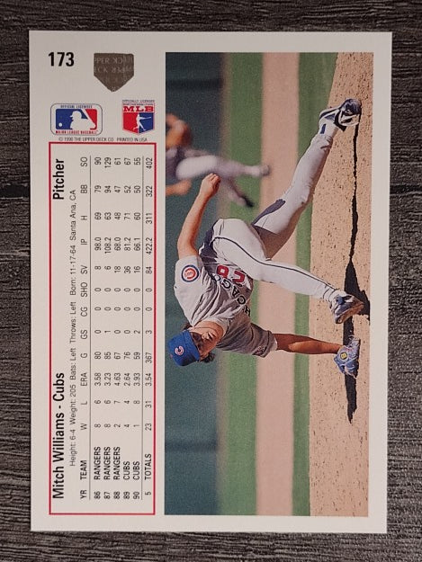 1991 Upper Deck #173 Mitch Williams