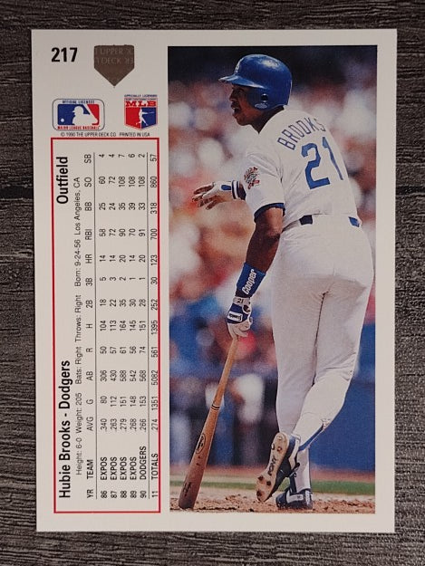 1991 Upper Deck #217 Hubie Brooks