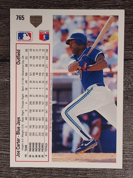 1991 Upper Deck #765 Joe Carter