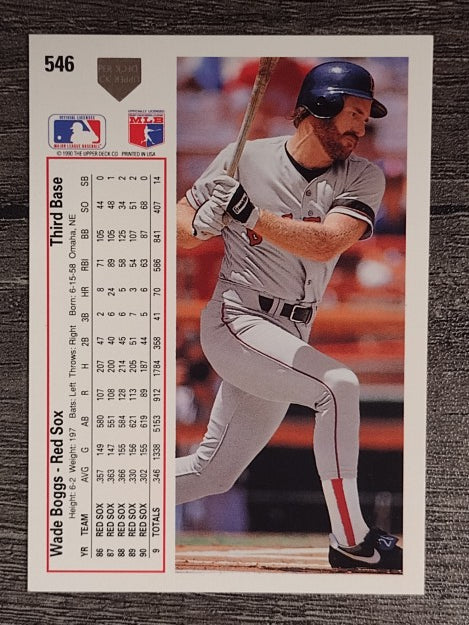 1991 Upper Deck #546 Wade Boggs