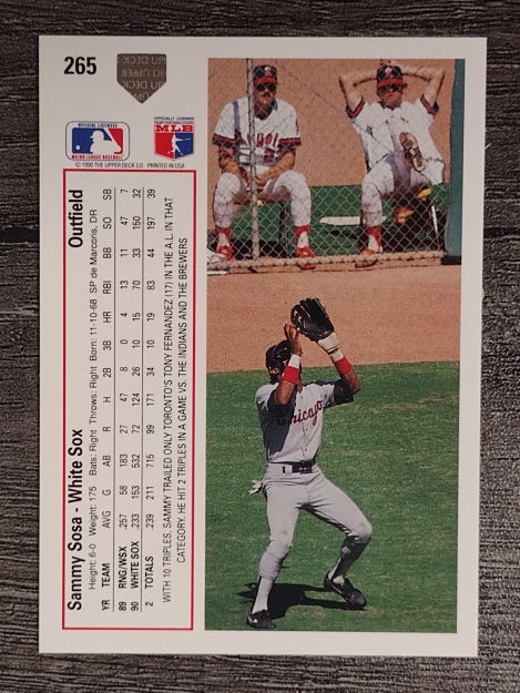 1991 Upper Deck #265 Sammy Sosa