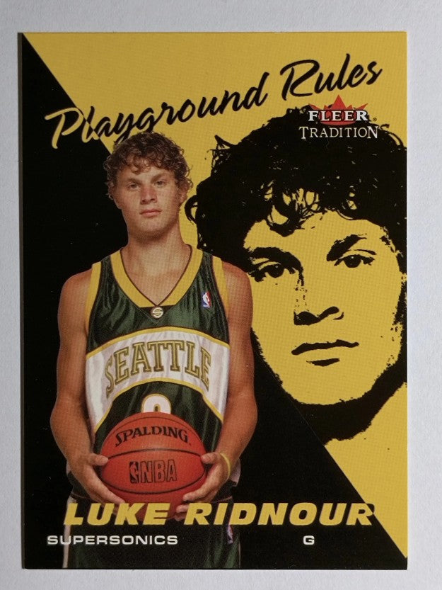 2003-04 Fleer Tradition Playground Rules #14 Luke Ridnour