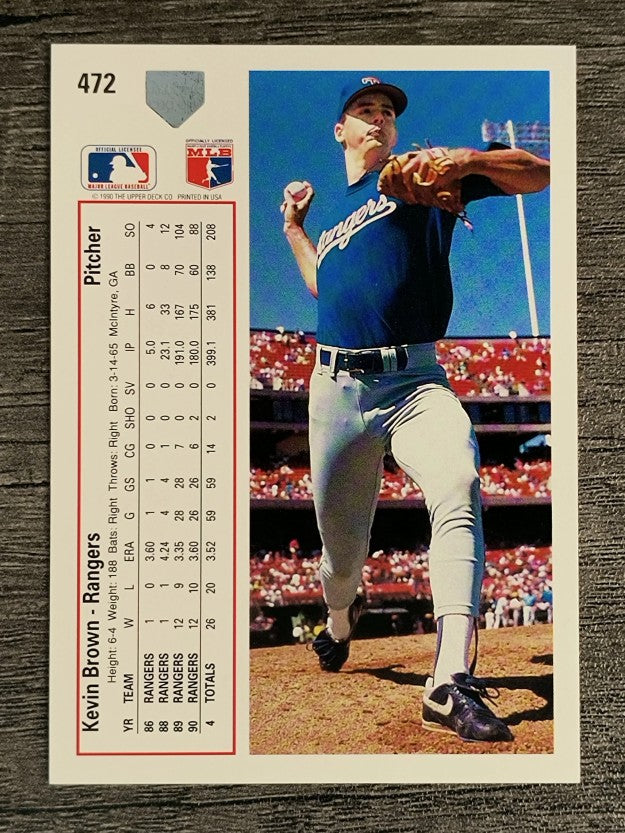 1991 Upper Deck #472 Kevin Brown