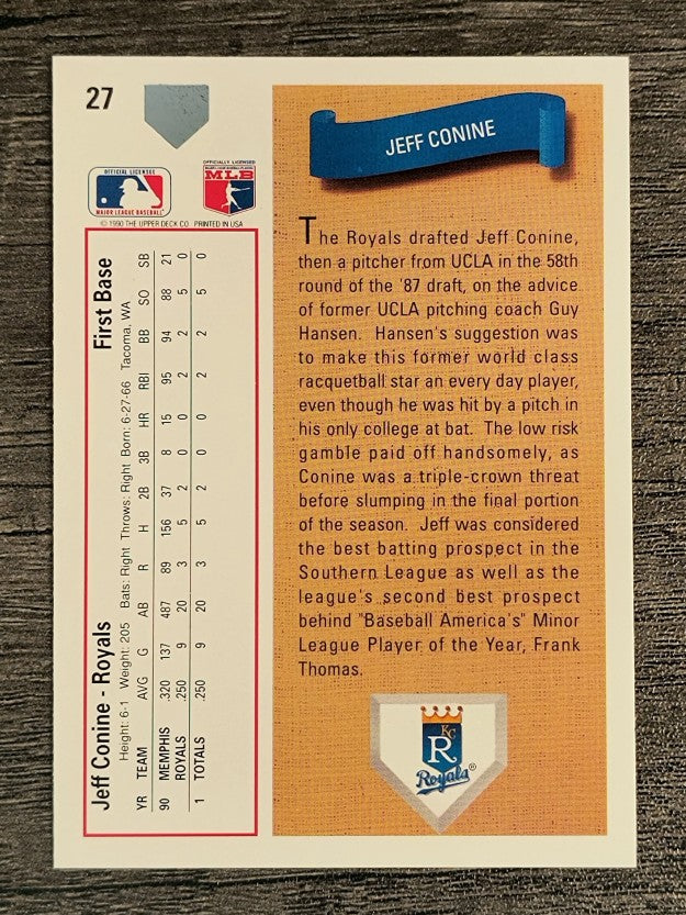 1991 Upper Deck #27 Jeff Conine RC