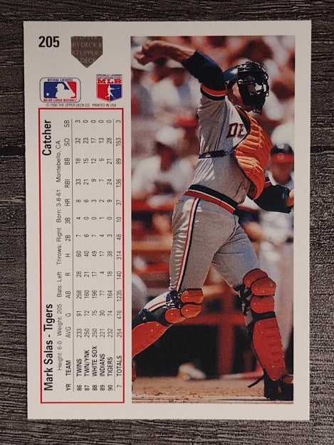 1991 Upper Deck #205 Mark Salas