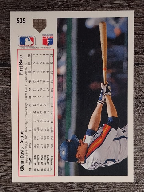 1991 Upper Deck #535 Glenn Davis