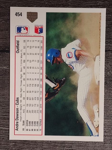 1991 Upper Deck #454 Andre Dawson