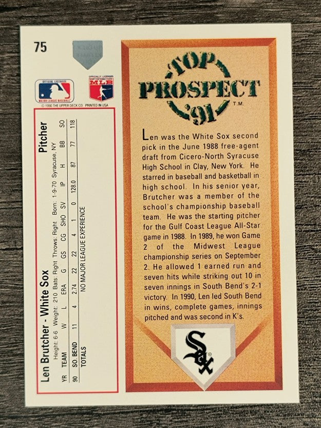 1991 Upper Deck #75 Len Brutcher RC