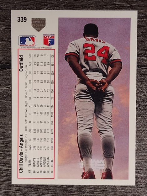 1991 Upper Deck #339 Chili Davis