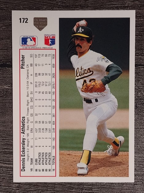 1991 Upper Deck #172 Dennis Eckersley