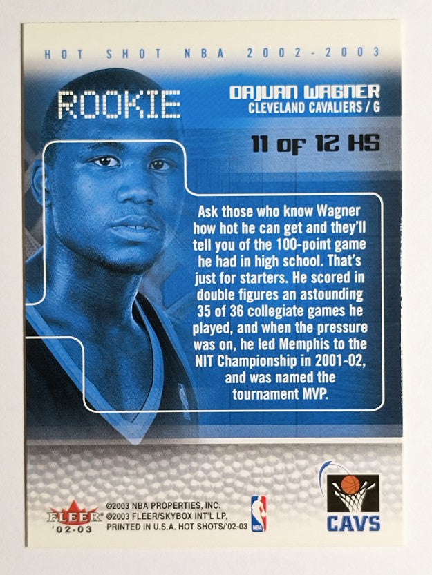 2002-03 Fleer Hot Shots Hot Shots Inserts #11 DaJuan Wagner
