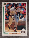 1991 Upper Deck #445 Will Clark
