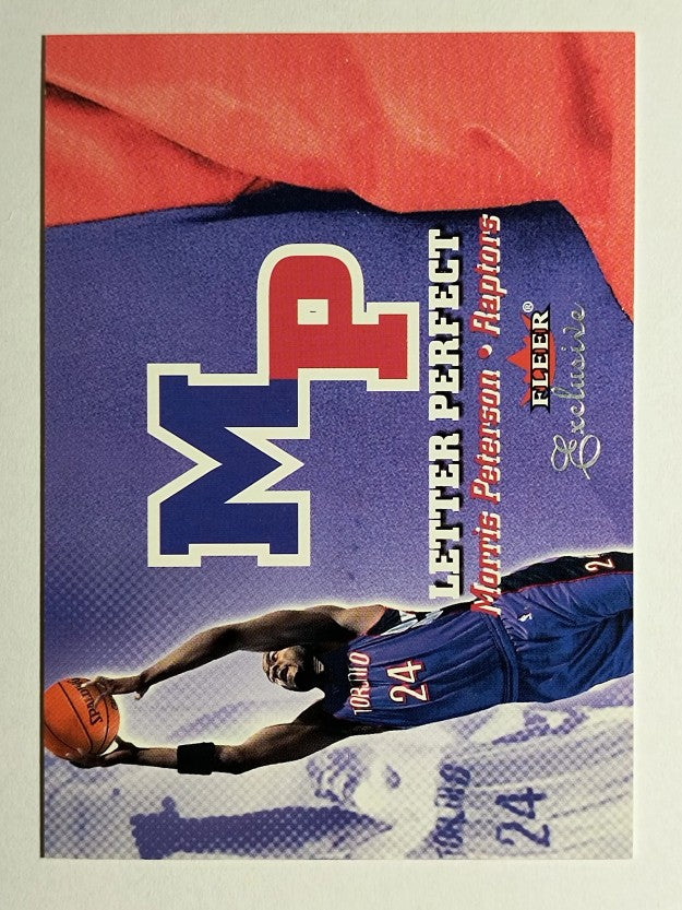 2001-02 Fleer Exclusive Letter Perfect #23 Morris Peterson