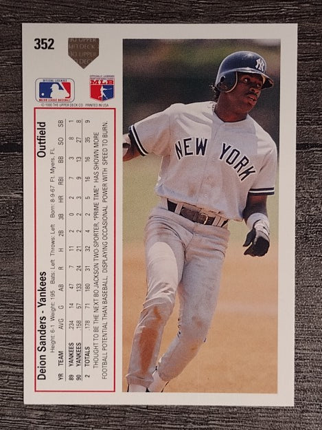 1991 Upper Deck #352 Deion Sanders