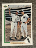 1991 Upper Deck #677 Ground Breaking/Carlton Fisk/Robin Ventura