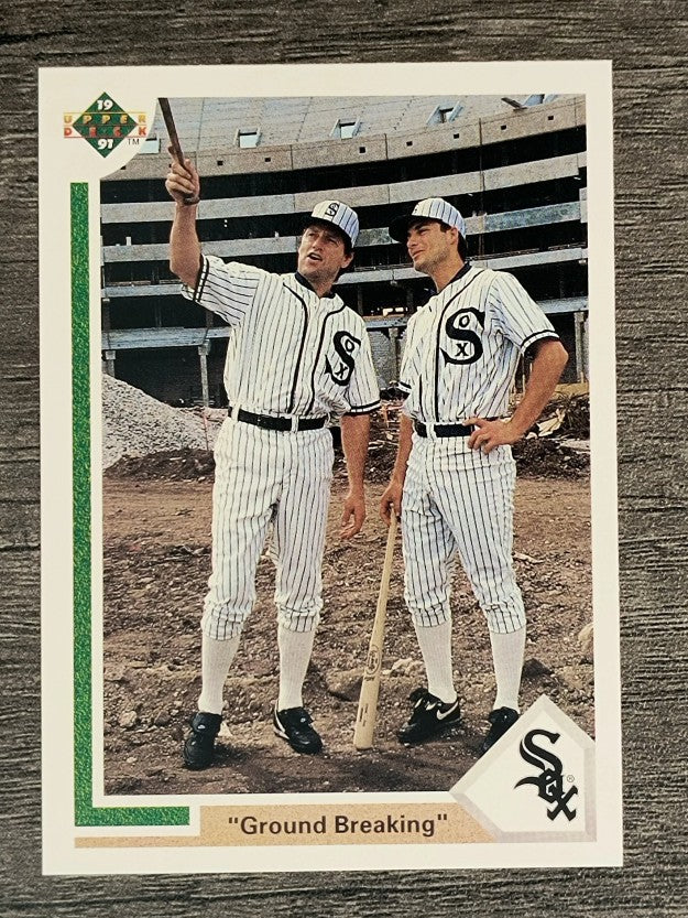 1991 Upper Deck #677 Ground Breaking/Carlton Fisk/Robin Ventura