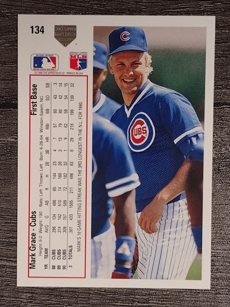 1991 Upper Deck #134 Mark Grace