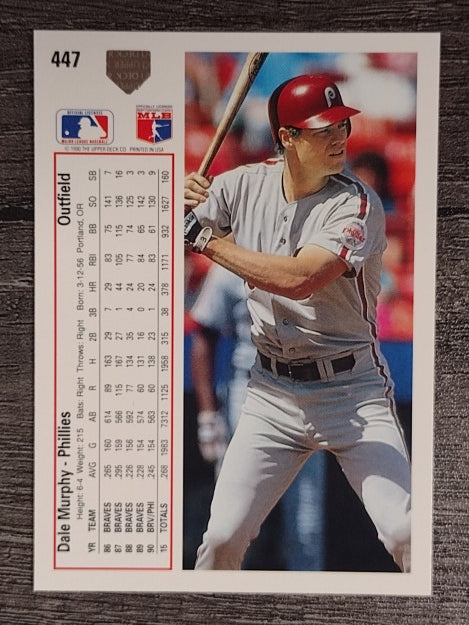 1991 Upper Deck #447 Dale Murphy