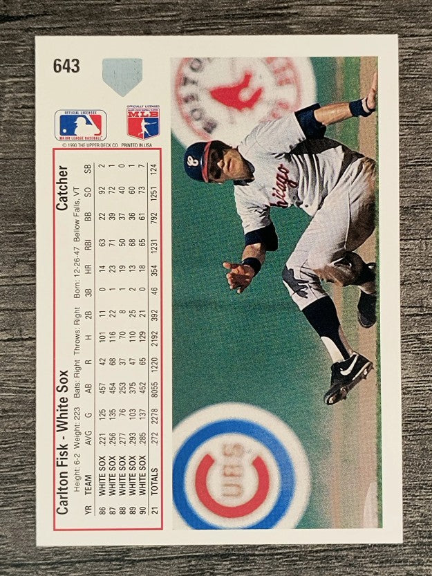 1991 Upper Deck #643 Carlton Fisk