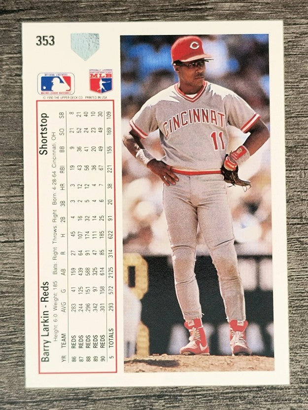 1991 Upper Deck #353 Barry Larkin