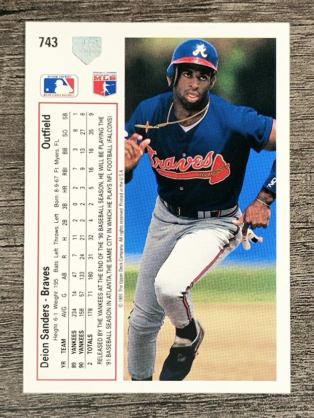1991 Upper Deck #743 Deion Sanders