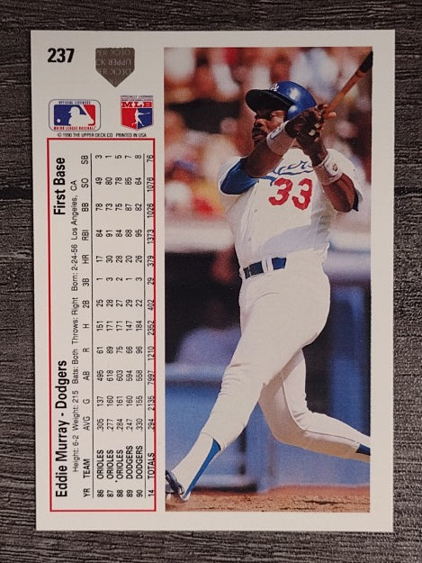 1991 Upper Deck #237 Eddie Murray