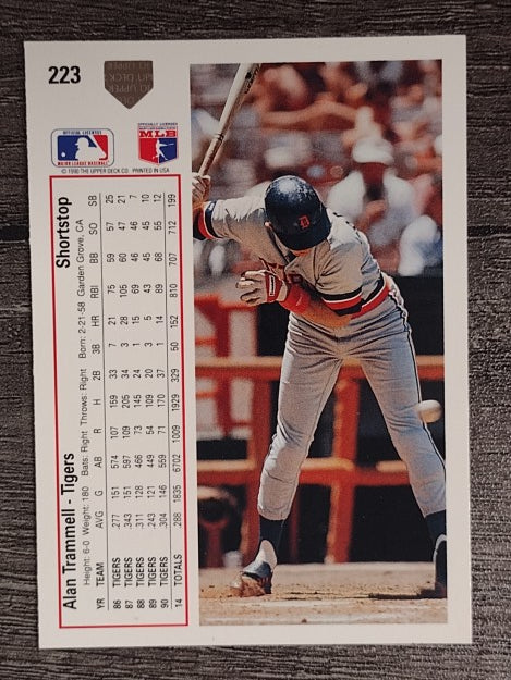 1991 Upper Deck #223 Alan Trammell