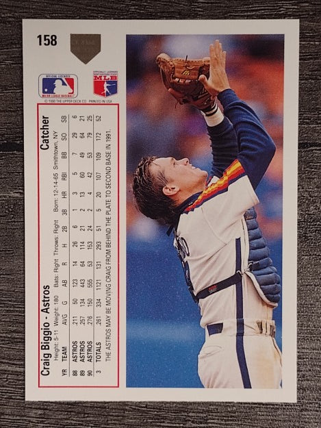 1991 Upper Deck #158 Craig Biggio