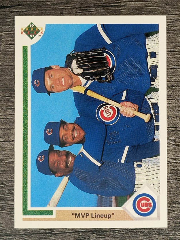 1991 Upper Deck #725 Andre Dawson/George Bell/Ryne Sandberg