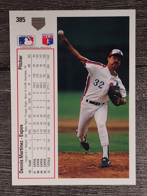 1991 Upper Deck #385 Dennis Martinez