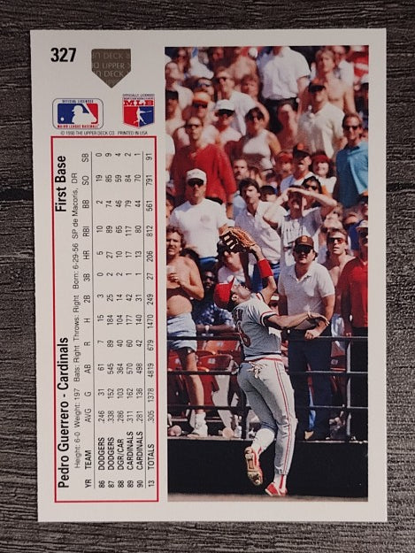 1991 Upper Deck #327 Pedro Guerrero
