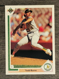 1991 Upper Deck #405 Todd Burns