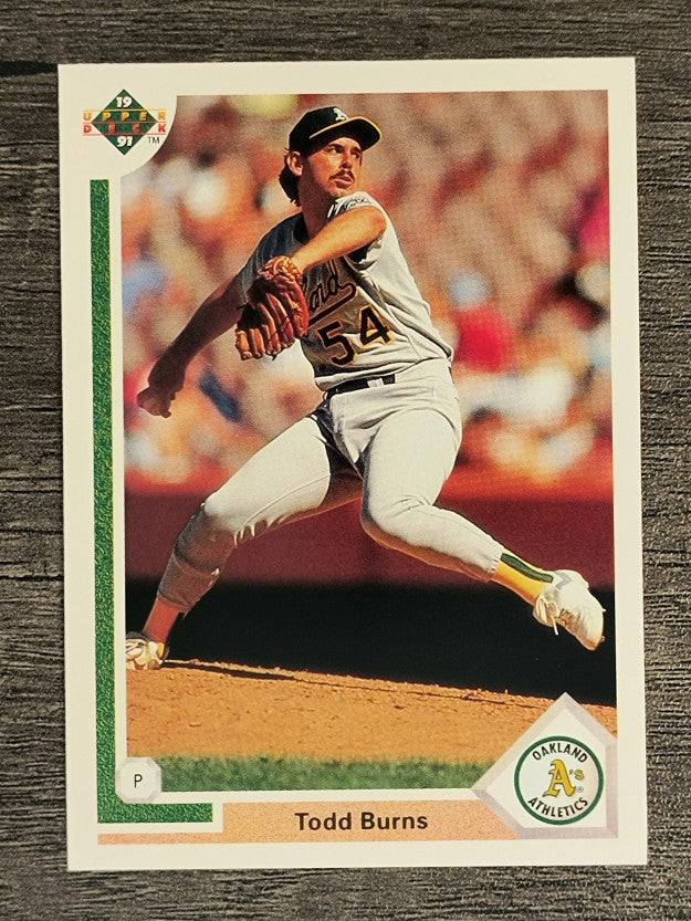 1991 Upper Deck #405 Todd Burns