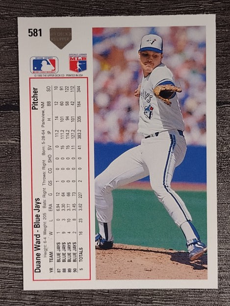 1991 Upper Deck #581 Duane Ward