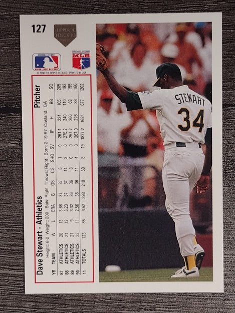 1991 Upper Deck #127 Dave Stewart