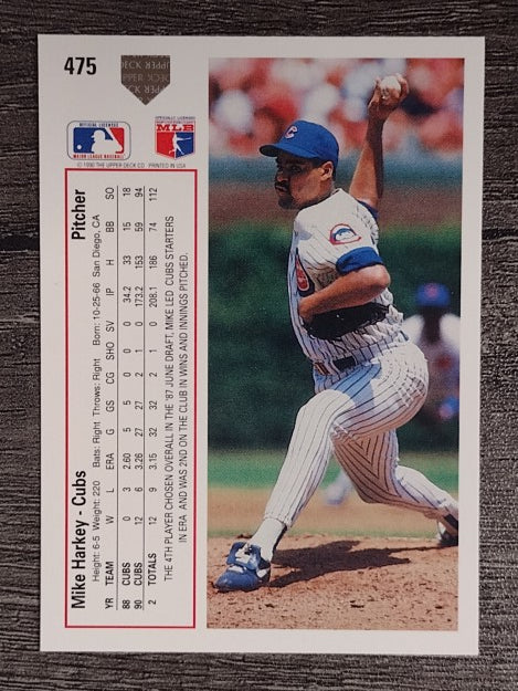 1991 Upper Deck #475 Mike Harkey