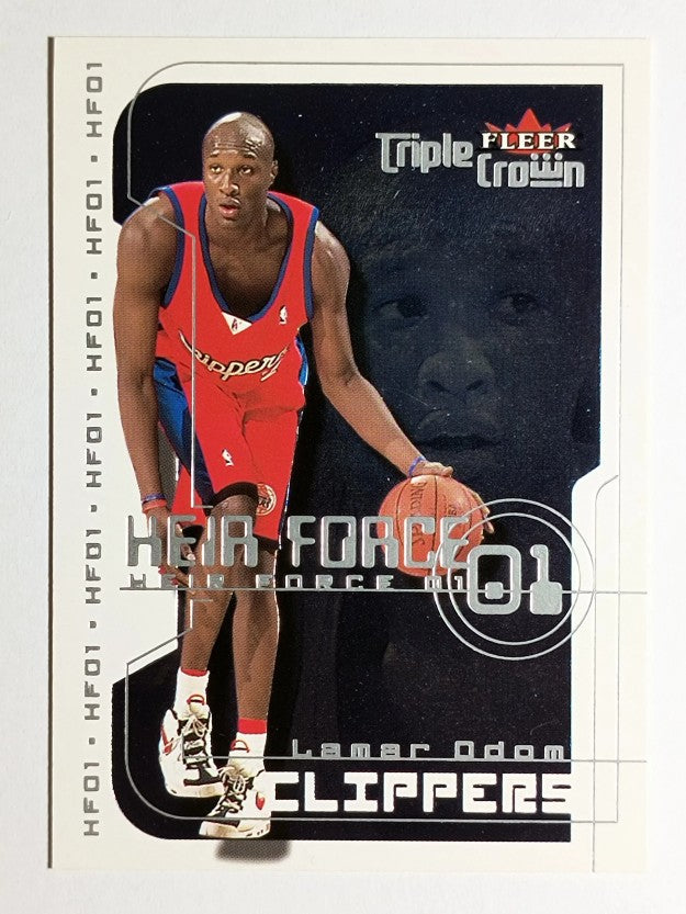 2000-01 Fleer Triple Crown Heir Force 01 #9 Lamar Odom