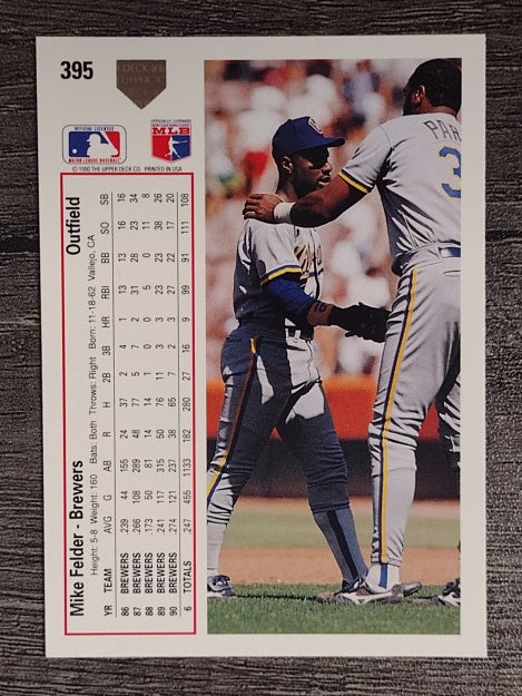 1991 Upper Deck #395 Mike Felder