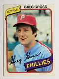1980 Topps #718 Greg Gross (VGEX)
