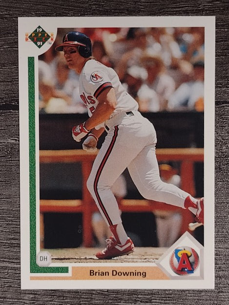 1991 Upper Deck #231B Brian Downing COR/DH on front