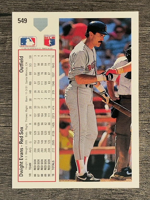 1991 Upper Deck #549 Dwight Evans