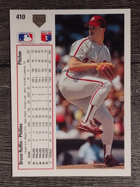 1991 Upper Deck #410 Bruce Ruffin