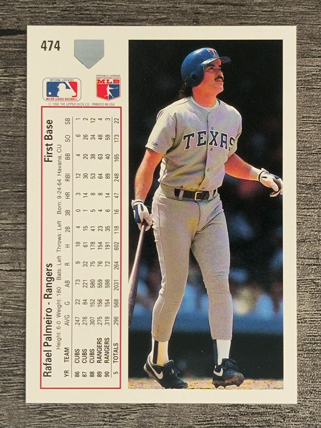 1991 Upper Deck #474 Rafael Palmeiro