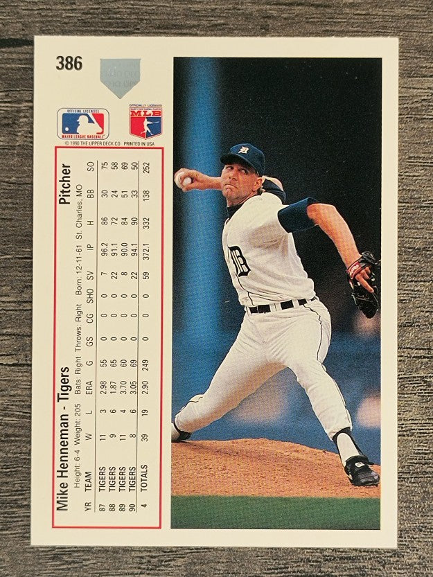 1991 Upper Deck #386 Mike Henneman