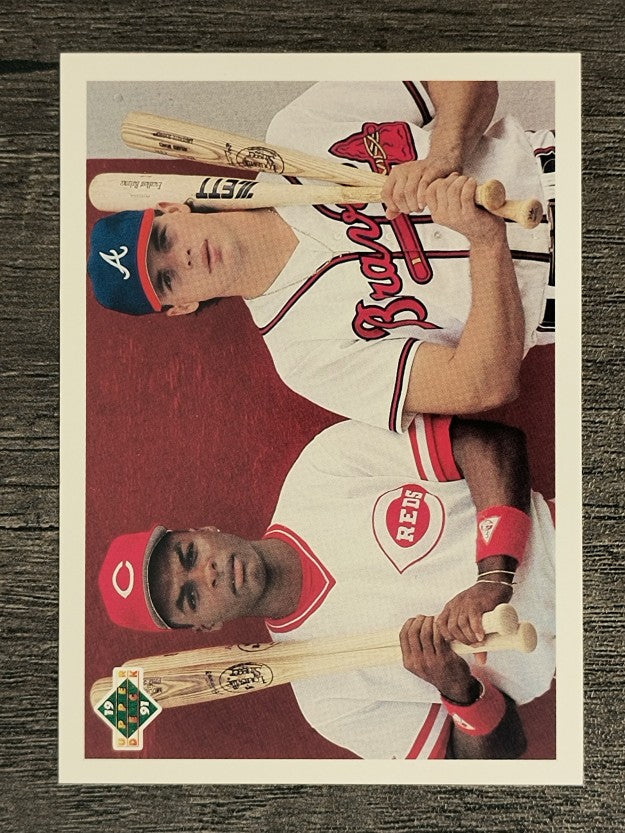 1991 Upper Deck Final Edition #1F Ryan Klesko/Reggie Sanders CL