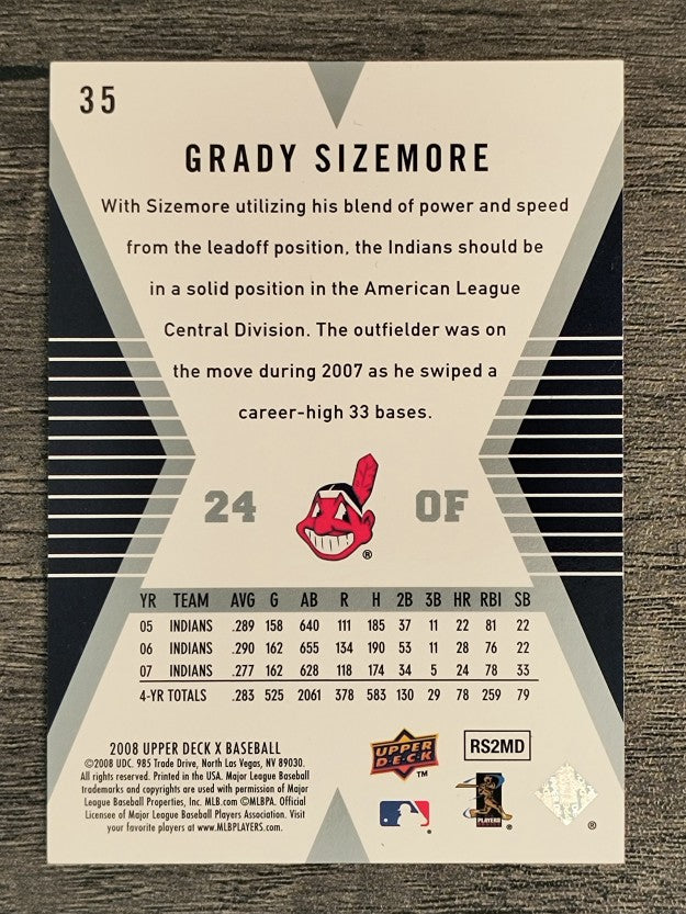 2008 Upper Deck X #35 Grady Sizemore