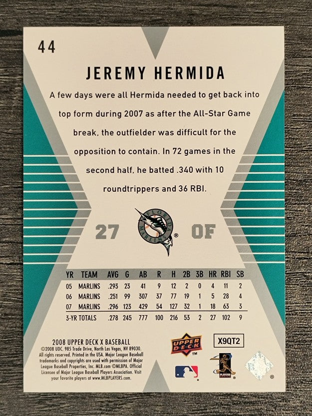 2008 Upper Deck X #44 Jeremy Hermida
