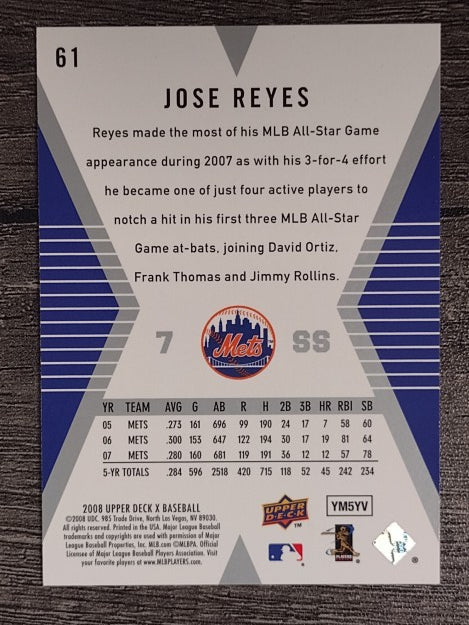 2008 Upper Deck X #61 Jose Reyes