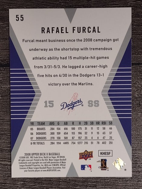 2008 Upper Deck X #55 Rafael Furcal